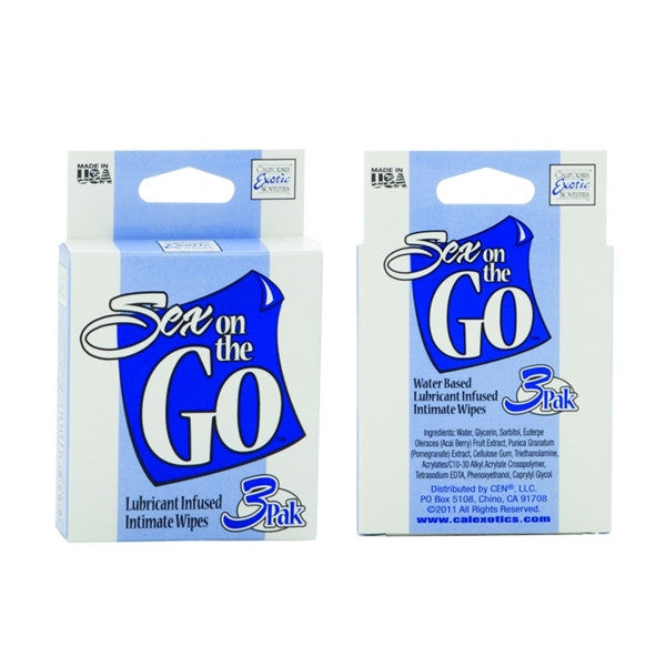 SEX ON THE GO - LUBRICANT INFUSED INTIMATE WIPES GatiTest SEX ON THE GO - LUBRICANT INFUSED INTIMATE WIPES GatiTest
